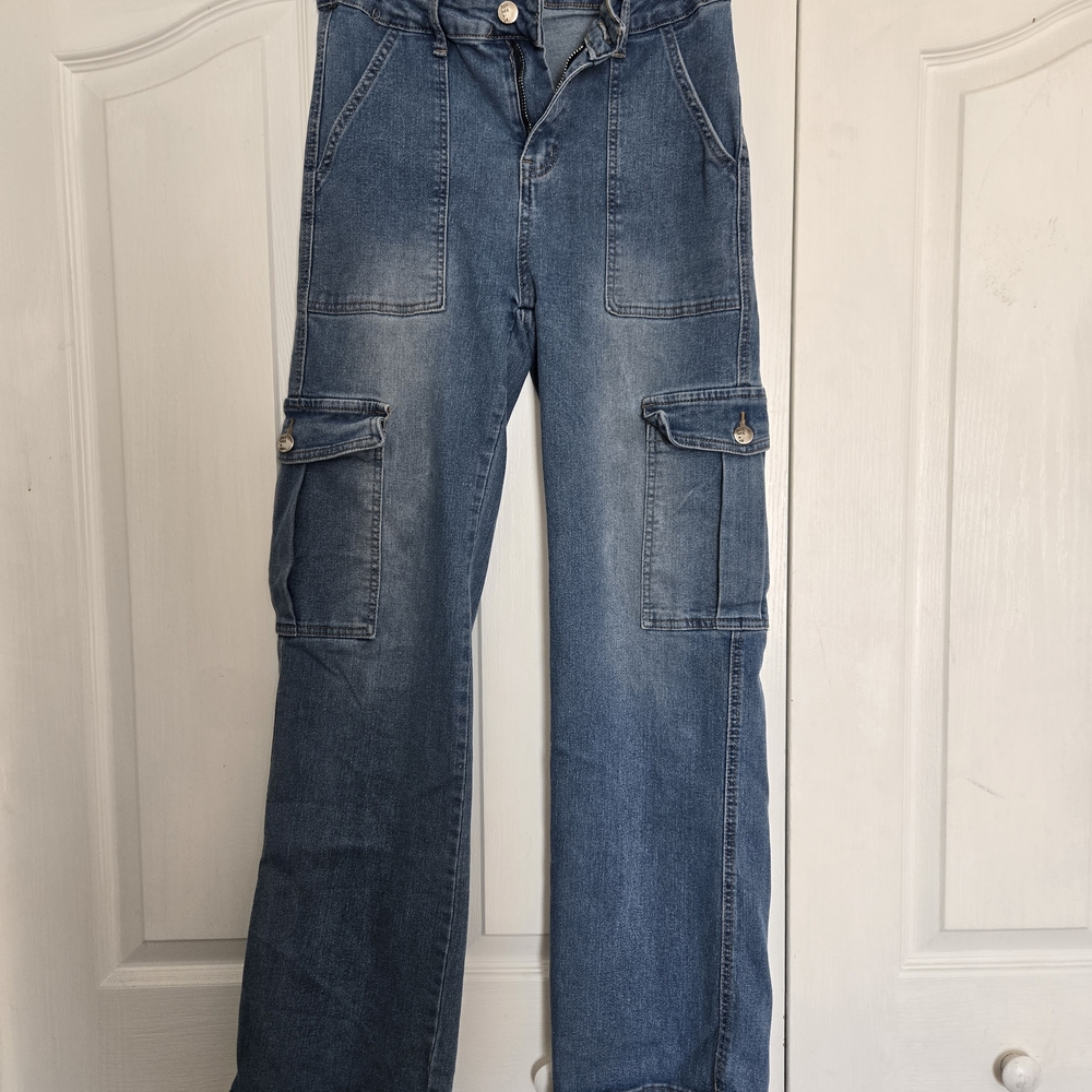 Blue Cargo Jeans